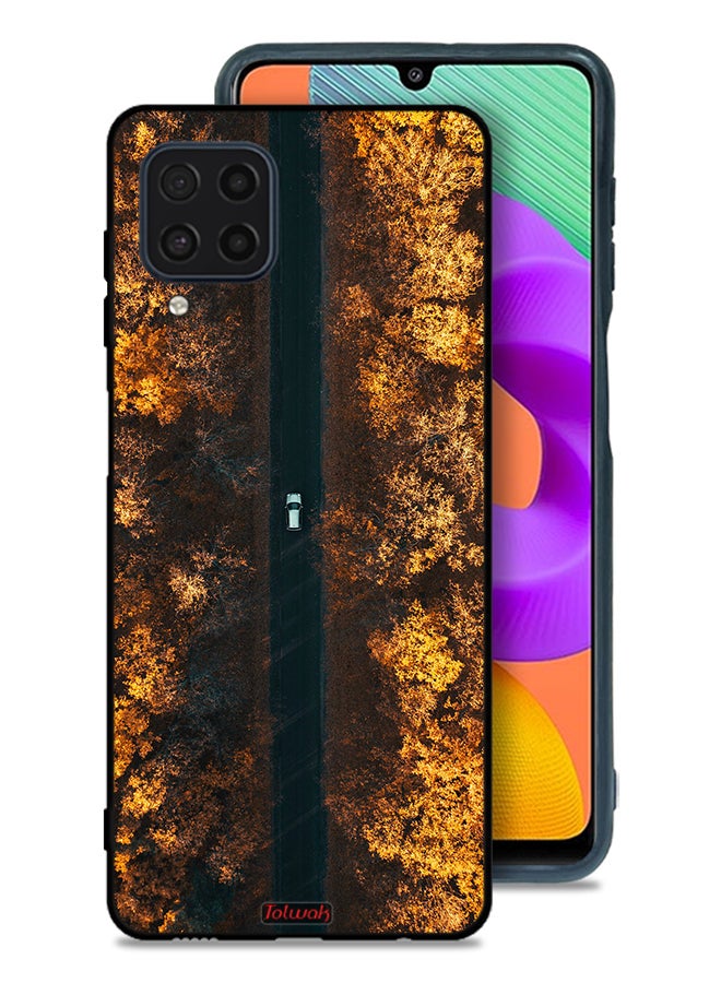 Tolwak Samsung Galaxy F22 Protective Case Cover Road In Autumn Trees - Image 1