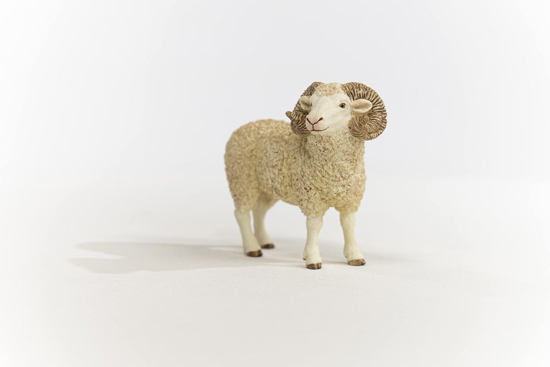 Schleich Farm World Realistic Farm Animal Toys for Boys and Girls Ages 3 and Above Ram Toy Figurine - Image 5
