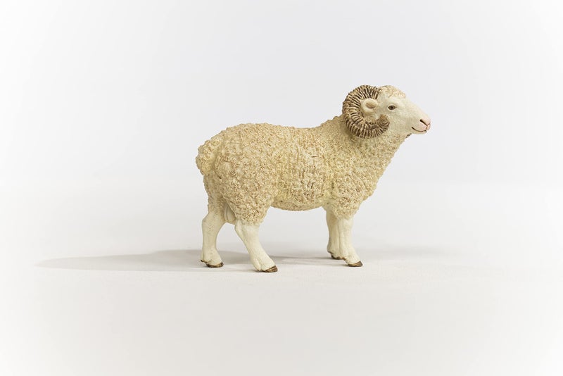 Schleich Farm World Realistic Farm Animal Toys for Boys and Girls Ages 3 and Above Ram Toy Figurine - Image 4
