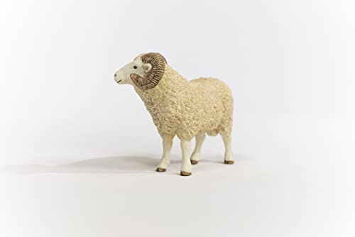 Schleich Farm World Realistic Farm Animal Toys for Boys and Girls Ages 3 and Above Ram Toy Figurine - Image 3
