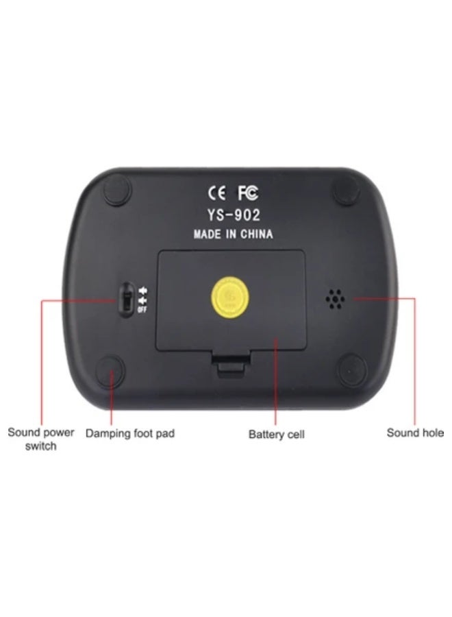 Professional portable digital chess clock timer for countdown, digital chess clock timer for countdown (black) - Image 2