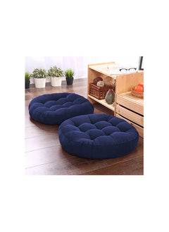 The Purple Tree Round Velvet Floor Cushions Pillows for Living Room and Outdoor (Pack of 2, 50x50 cm, Blue) Floor Cushions, Tatami Cushion, Patio Cushion, Balcony Cushion, Floor Seating - pzsku/ZE4964A756FC45CDF51B6Z/45/_/1723796138/b5d764cc-2452-4acd-bed7-3985525a2ed5