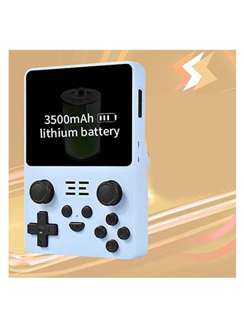 Powkiddy - وحدة تحكم ألعاب محمولة باليد RGB20S نظام ريترو مفتوح المصدر RK3326 شاشة 3.5 بوصة 4:3 IPS هدايا للأطفال (أزرق، 128 جيجابايت) - Image 1