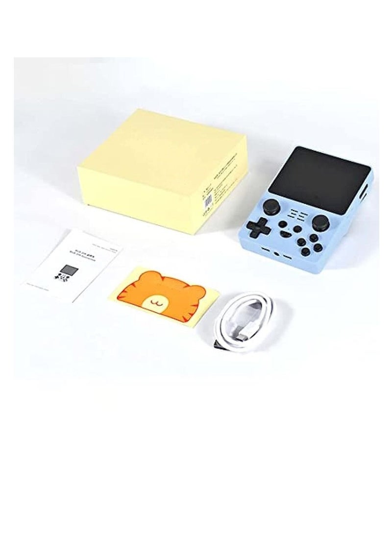 Powkiddy - وحدة تحكم ألعاب محمولة باليد RGB20S نظام ريترو مفتوح المصدر RK3326 شاشة 3.5 بوصة 4:3 IPS هدايا للأطفال (أزرق، 128 جيجابايت) - Image 1