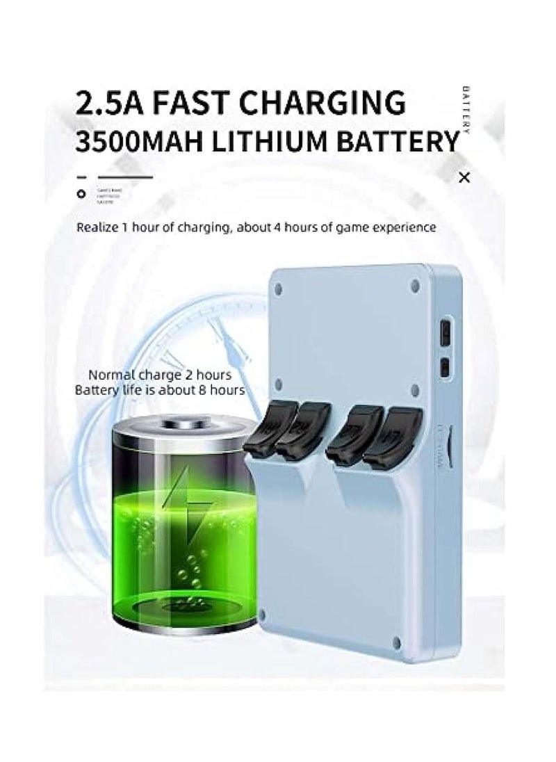 Powkiddy - وحدة تحكم ألعاب محمولة باليد RGB20S نظام ريترو مفتوح المصدر RK3326 شاشة 3.5 بوصة 4:3 IPS هدايا للأطفال (أزرق، 128 جيجابايت) - Image 1