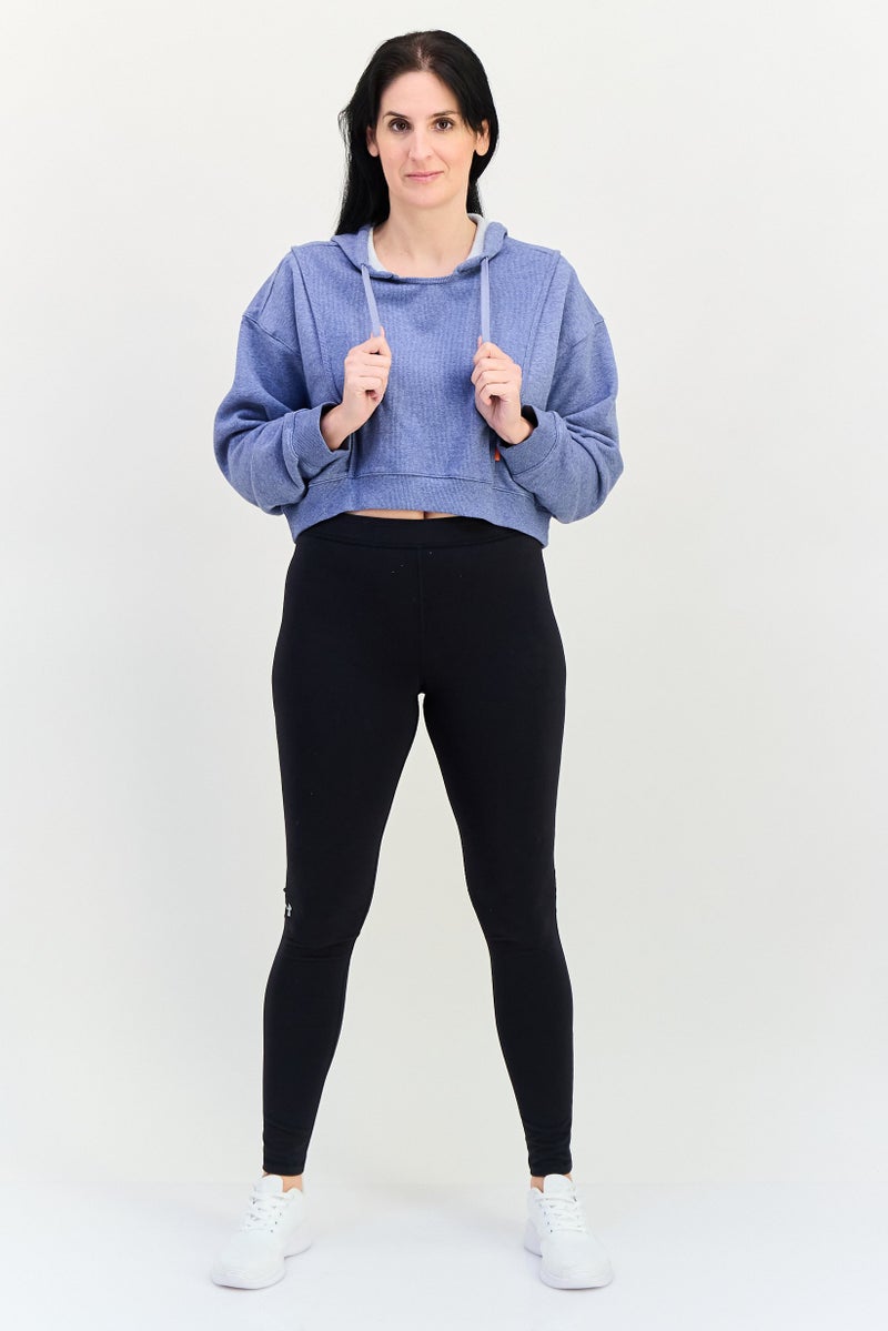 Nike سويت شيرت تدريب طويل الأكمام للنساء بتصميم فضفاض، لافندر - Image 4