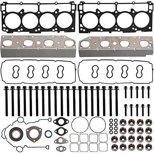 Wollvon Full Cylinder Gasket Set with Head Bolts HS26423PT TCS46169 ES72200 Compatible with Chrysler 300 Dodge Challenger Charger Durango Ram 1500 2500 3500 Grand Cherokee 5.7L V8 - Image 2