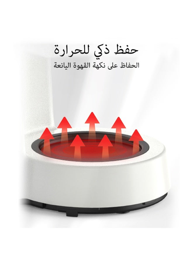 هيبرو ماكينة صنع القهوة الأمريكية 3 في 1 من HiBREW، ماكينة صنع القهوة بالتنقيط، إبريق شاي زجاجي، ماكينة صنع الشاي الساخن H12 باللون الأبيض - Image 5