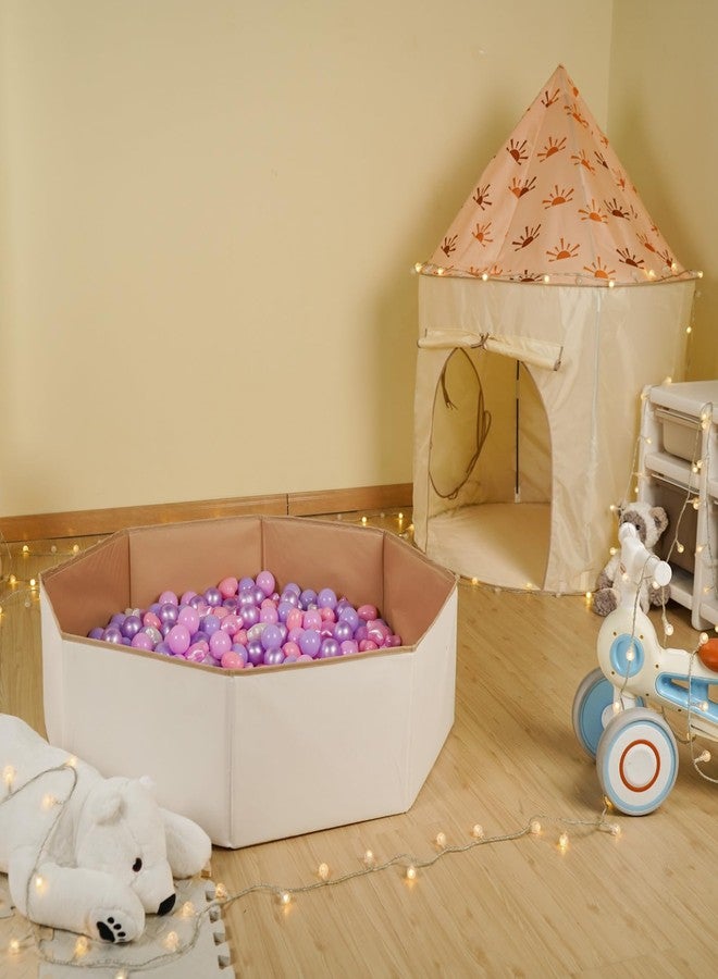 TRENDPLAY Ball Pit Balls Stars : Different Shapes - Mix Stars Shapes for Kids, Perfect for Parties, Pink Green Blue White Gray 50 100 200 500 Pack (Pearl Pink+Pearl Purple,50) - Image 3