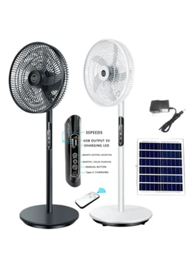 Generic 12-inch rechargeable stand fan with remote control 