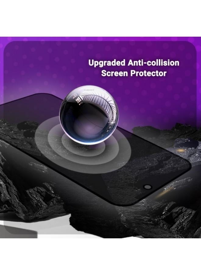 iPhone 17 Air Privacy Screen Protector, HD Tempered Glass Film for iPhone 17 Air Anti Spy, No Bubbles Anti-Scratch, 9H+ Hardness, Military Grade Shatterproof, 1-Second Auto-Install - Image 5