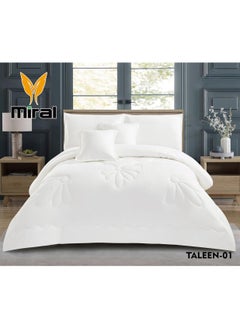Miral Double Comforter Set – 6 Pieces – Soft Comforter 220×240 cm – Bed Sheet 200×200×30 cm  - Image 1