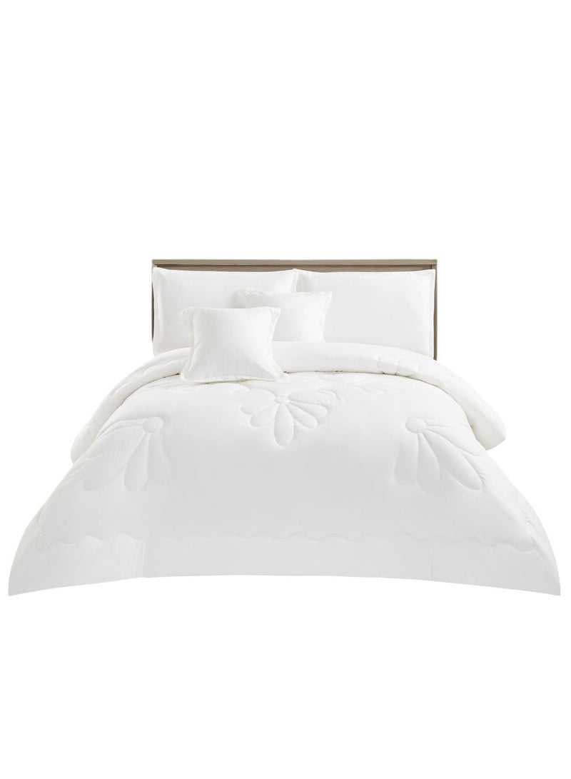 Miral Double Comforter Set – 6 Pieces – Soft Comforter 220×240 cm – Bed Sheet 200×200×30 cm - Image 2