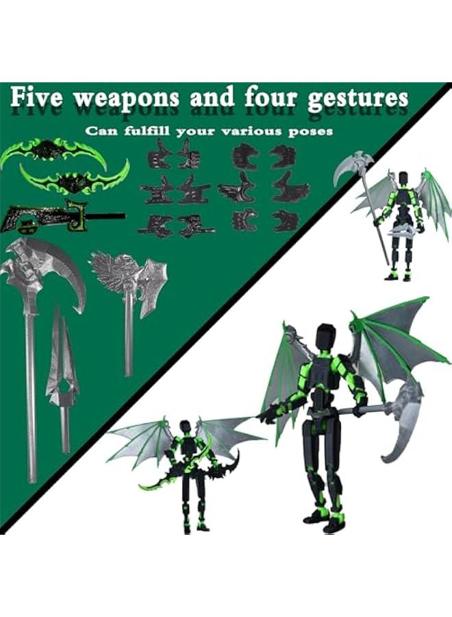 Already Assembled T13 Action Figure Accessories,Dummy 13 T13 Multi-Jointed Movable,for Collectors Desktop Decorations t-13 Movability 3D Printed Toys (Black) - Image 4