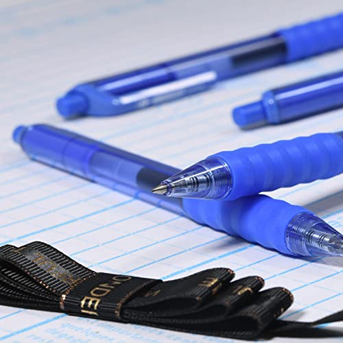 AIHAO Gel Pens Blue Ink, 0.7mm Medium Point, Smooth Writing Retractable Pens, Quick Dry Gel Ink with Comfort Grip, No Smear, 12 Pack for Office, School, Home - Image 4