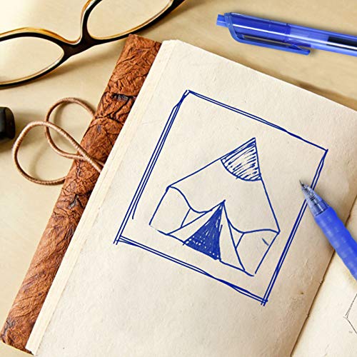 AIHAO Gel Pens Blue Ink, 0.7mm Medium Point, Smooth Writing Retractable Pens, Quick Dry Gel Ink with Comfort Grip, No Smear, 12 Pack for Office, School, Home - Image 5