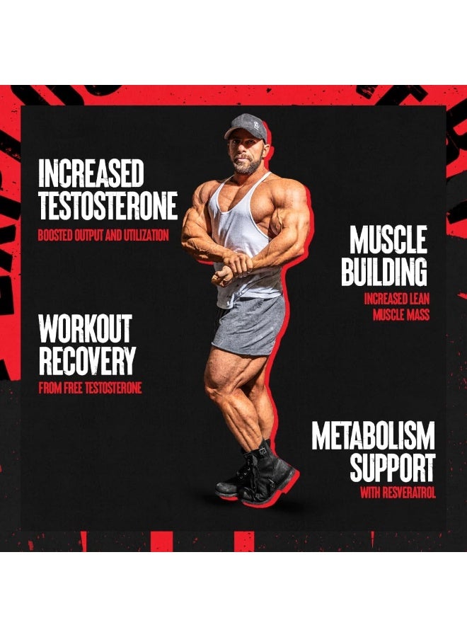 ANIMAL Test – Testosterone Booster For Men – Arachidonic Acid Yohimbe Bark Trans Resveratrol Cissus Quadrangularis – Convenient All-In-One Packs For Strength Athletes & Bodybuilders – 21 Day Cycle - Image 1