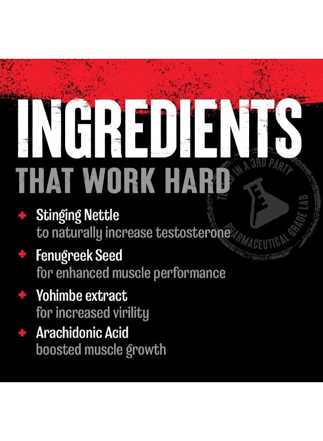 ANIMAL Test – Testosterone Booster For Men – Arachidonic Acid Yohimbe Bark Trans Resveratrol Cissus Quadrangularis – Convenient All-In-One Packs For Strength Athletes & Bodybuilders – 21 Day Cycle - Image 4