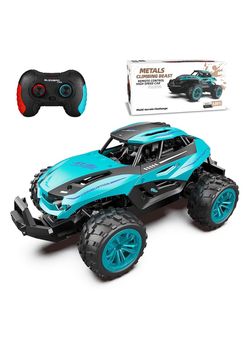 Swift Remote Control Car, Rechargeable RC Monster Car Toy, 15MPH High Speed 2.4Ghz 4WD Racing Drift RC Cars, Climbing Beast Fast Powerful Off-Road Electric Rock Crawler Gift for Adults & Kids, Green  - Image 1