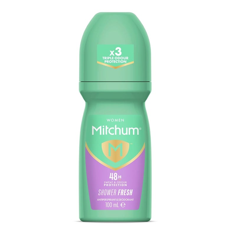 Mitchum Women 48HR Protection Roll-On Deodorant & Antiperspirant, 100ml, pack of 2 - Image 1