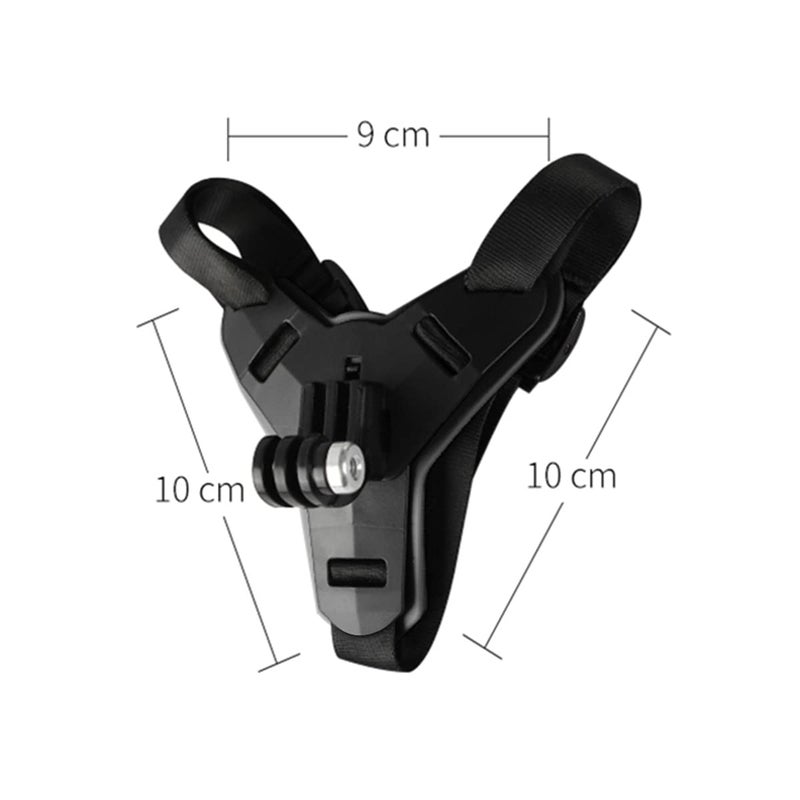 Lupholue Motorcycle Helmet Chin Strap Mount Compatible with GoPro Hero 13, 12, 11, 10, 9, 8, 7, (2018), 6, Hero Black, Insta 360, Session, Xiaomi Yi, SJCAM ï¼ˆBlackï¼‰ - Image 5