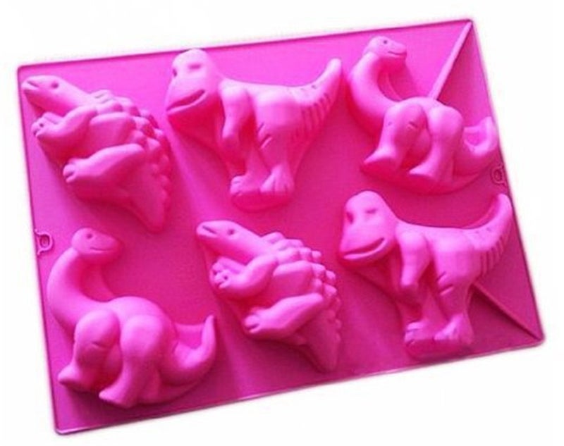 FantasyDay Premium Dinosaur Soap Mold Silicone Mold Cookie Mold for Your Birthday Cake Soap Donut Ice Cube Muffin Brownie Cornbread Cheesecake More 2
