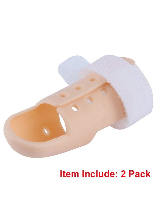 Thinvik [2 Piece Plastic Mallet Dip Finger Support Brace Splint Joint Protection Injury  - Image 3