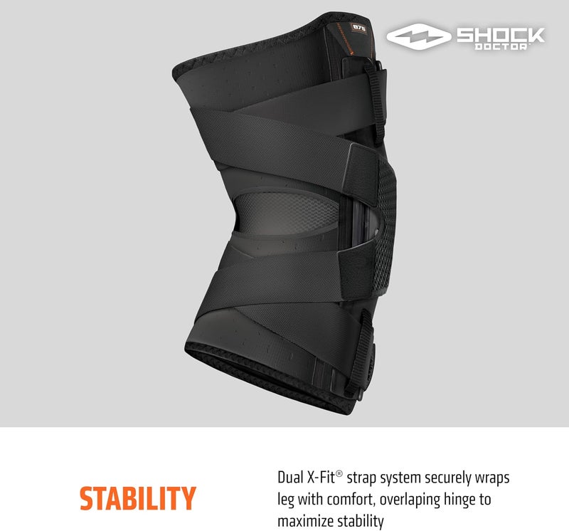 Shock Doctor Compression Knee Brace for Maximum Support with Adjustable Dual Hinges - Image 3