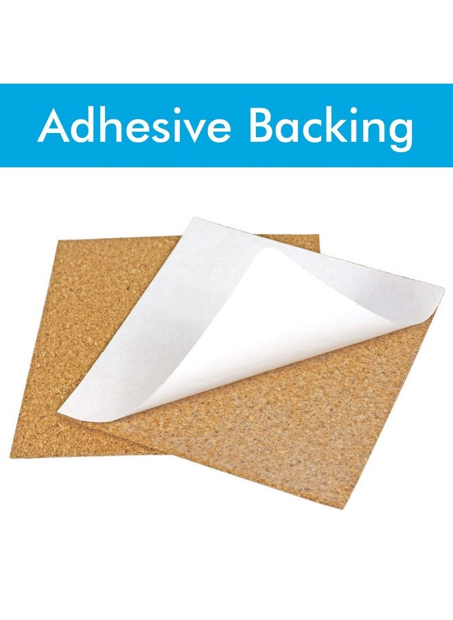 Millennial Essentials 50 Pack Self Adhesive Cork Squares 4 X 4 Inches Cork Backing Sheets Cork Tiles For Cork Coasters And Diy Crafts  - Image 4