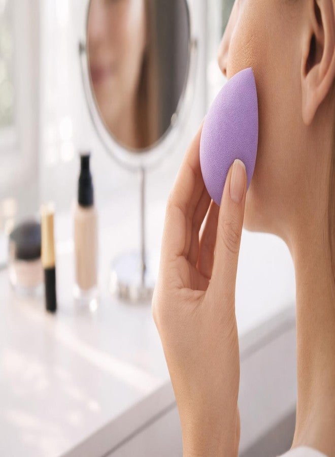 Teraabliss Makeup Blender Sponge Set with Cute Reusable Pouch - Soft Beauty Blending Sponges for Foundation, Concealer & Powder - Multi Shape Cosmetic Puff for Flawless Finish (Purple) - Image 5
