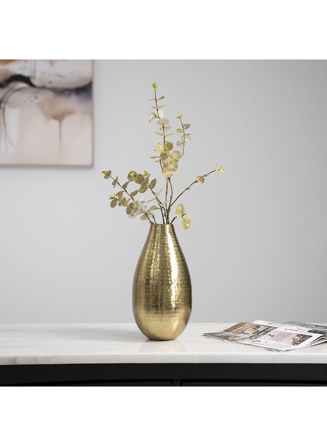 ROYAL FURNITURE Siv Metal Gold Vase 19CM  - Image 1