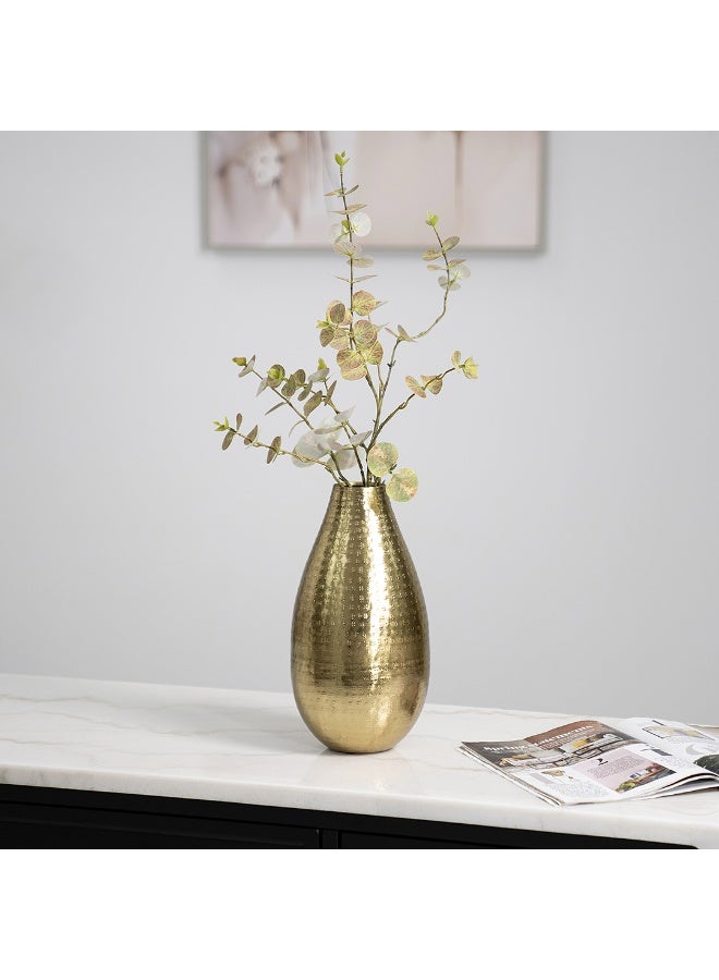 ROYAL FURNITURE Siv Metal Gold Vase 19CM  - Image 2