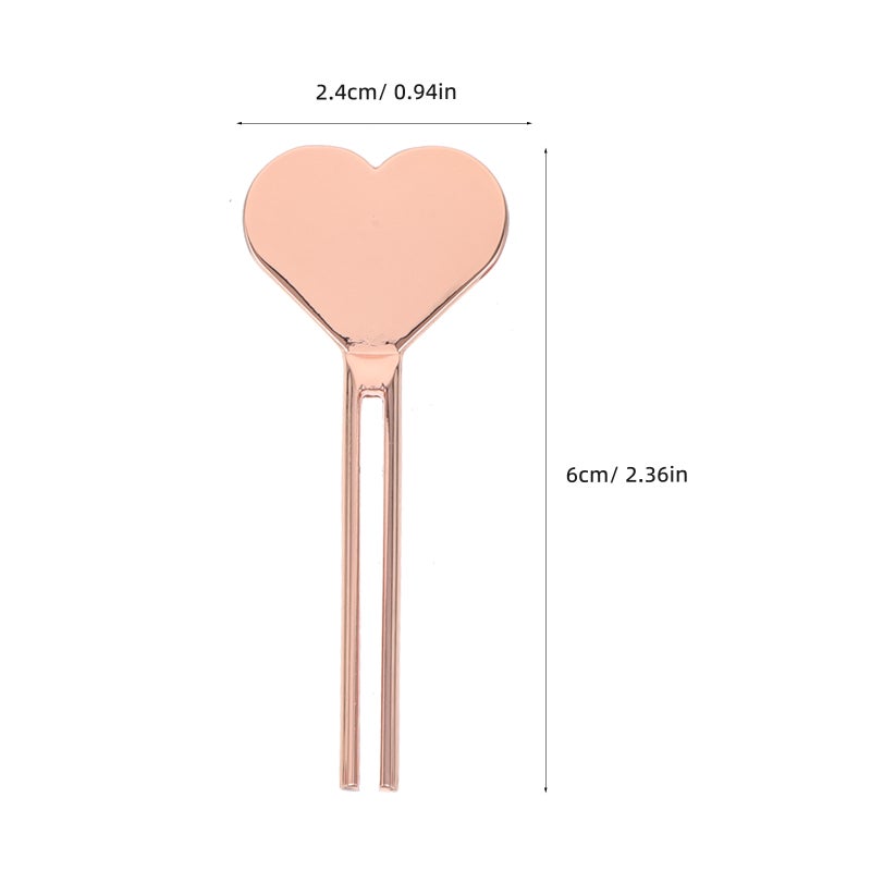 3Pcs Heart Shaped Stainless Steel Toothpaste Tube Squeezer for Bathroom Cosmetics Use - Image 2