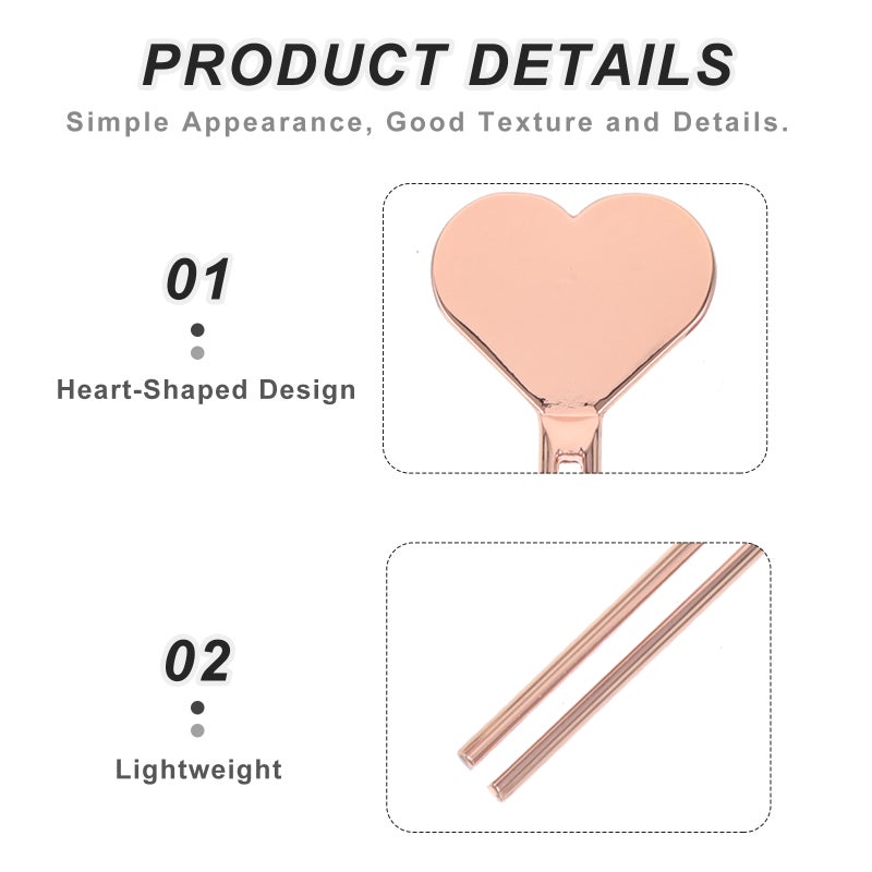 3Pcs Heart Shaped Stainless Steel Toothpaste Tube Squeezer for Bathroom Cosmetics Use - Image 3