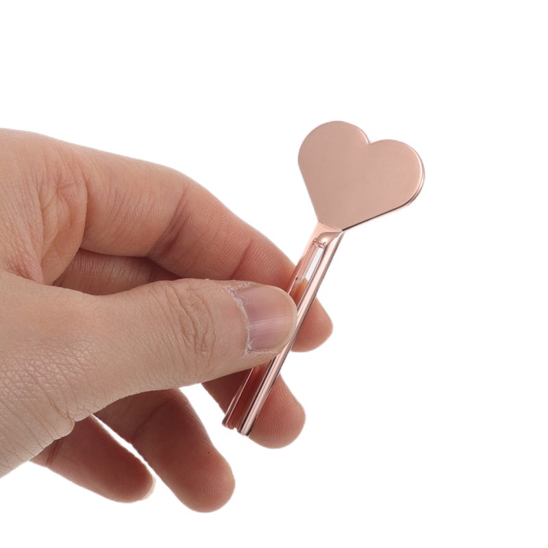 3Pcs Heart Shaped Stainless Steel Toothpaste Tube Squeezer for Bathroom Cosmetics Use - Image 4