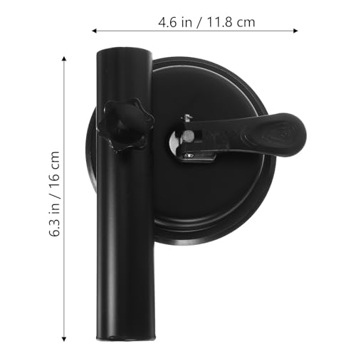 Unomor Car Flagpole Bracket Metal Brackets Magnetic Mount Car Stuff Magnetic Flag Holder Truck Flag Pole Mount Suction Cup Flag Bracket Flag Pole Stand Car Flag Mount Supplies Mount Black - Image 5