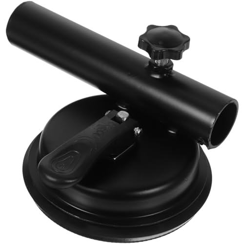 Unomor Car Flagpole Bracket Metal Brackets Magnetic Mount Car Stuff Magnetic Flag Holder Truck Flag Pole Mount Suction Cup Flag Bracket Flag Pole Stand Car Flag Mount Supplies Mount Black - Image 1