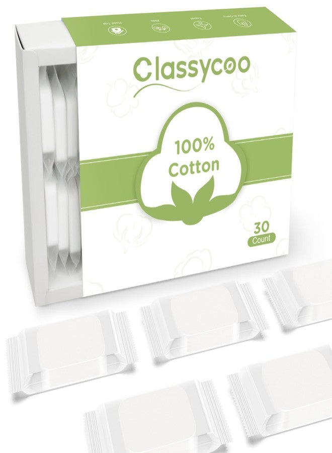 Classycoo Compressed Towel- Pure Cotton Disposable Face Towel, Mini Ultra-Soft Coin Portable Tissue Cleansing Camping Tablet for Travel, Hiking, Beauty, Sport, Hand Cloths, Outdoor,Green - Image 1