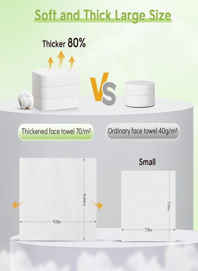 Classycoo Compressed Towel- Pure Cotton Disposable Face Towel, Mini Ultra-Soft Coin Portable Tissue Cleansing Camping Tablet for Travel, Hiking, Beauty, Sport, Hand Cloths, Outdoor,Green - Image 4