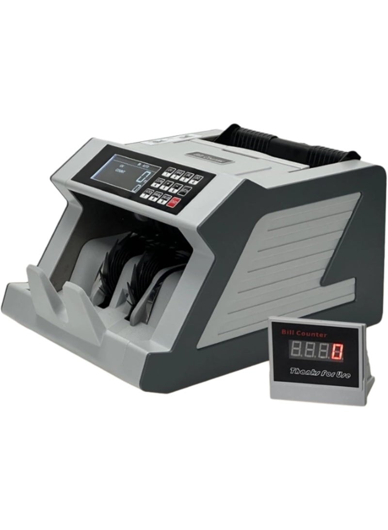 GearZone Money Counter Machine with Value Bill Count, Cash Counting Machine for USD/EURO etc with UV/MG/IR/DD Counterfeit Detection, Bill Counter with Large LCD Display - Image 1