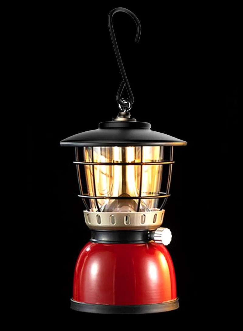 توبيز مصباح محمول للتخييم USB شحن مصباح خيمة خارجي قابل لإعادة الشحن ضوء طوارئ LED يحمل ضوء فانوس مقاوم للمطر درع خفيف الوزن مصباح فانوس تخييم قابل لإعادة الشحن (أحمر) - Image 4