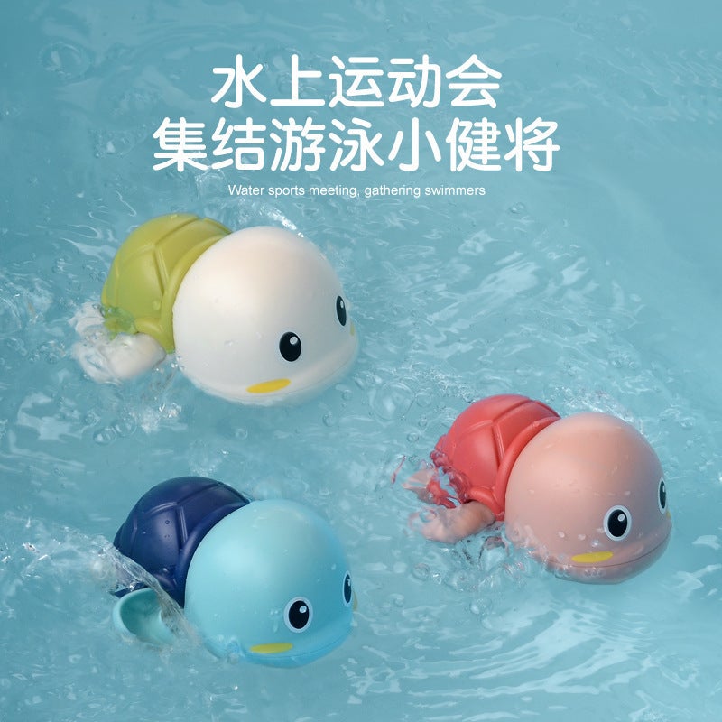Tiktok Bath Toys For Children, Small Dolphins Swimming In Water, Baby Kids Playing With Water, Little Ducks, Little Turtles For Boys And Girls - Image 2