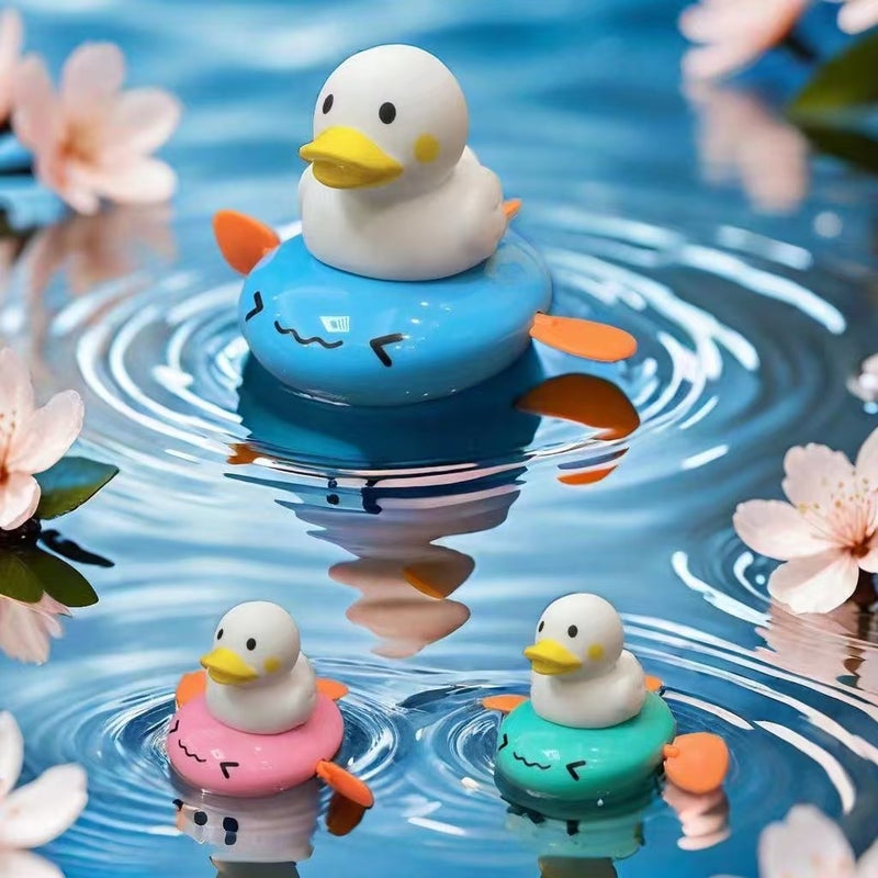 Tiktok Bath Toys For Children, Small Dolphins Swimming In Water, Baby Kids Playing With Water, Little Ducks, Little Turtles For Boys And Girls - Image 1