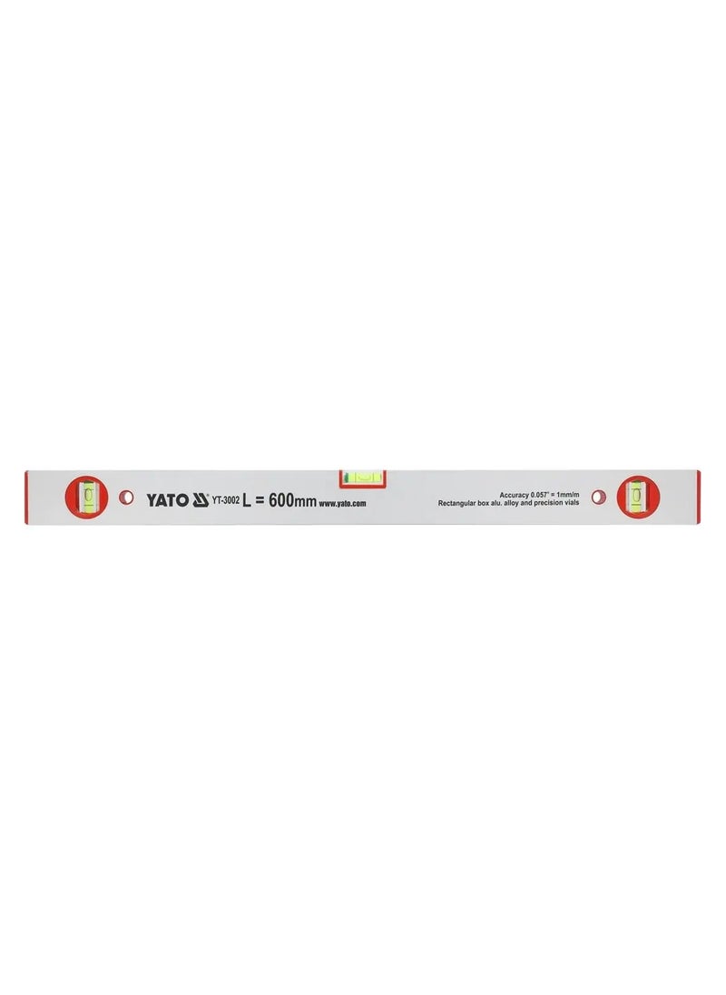 Yato Yato Aluminium Level 600mm 3 Vials 