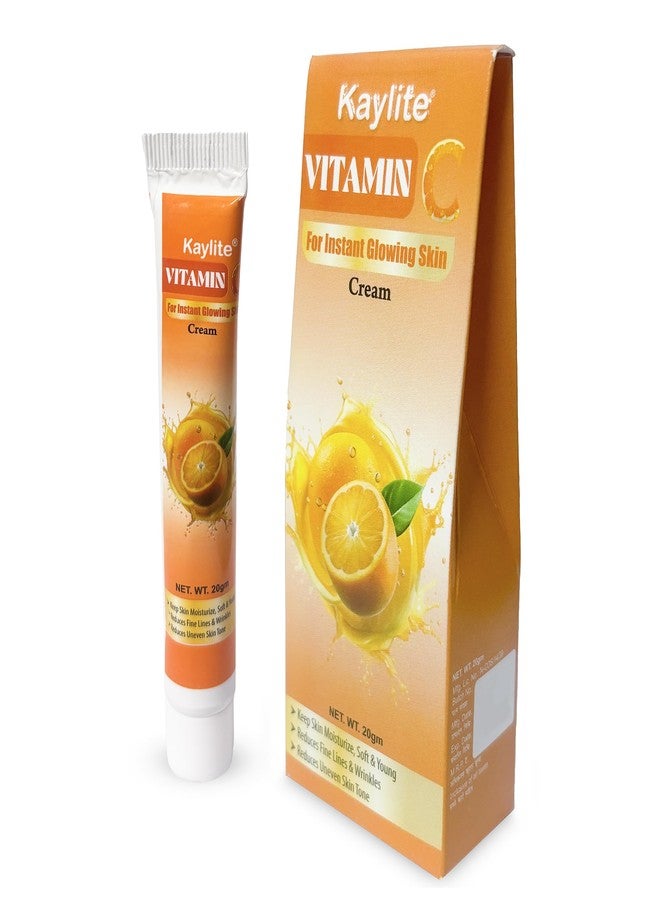 Kaylite Vitamin C Cream for Skin Whitening, Moisturized Face Cream | Daily Instant Glowing Skin | Brightening & Lightening | Reduces Dark Spots & Fine Lines Cream for Men & Women | Suitable for All Skin Types | 20 GM(Pack of 1) - Image 1