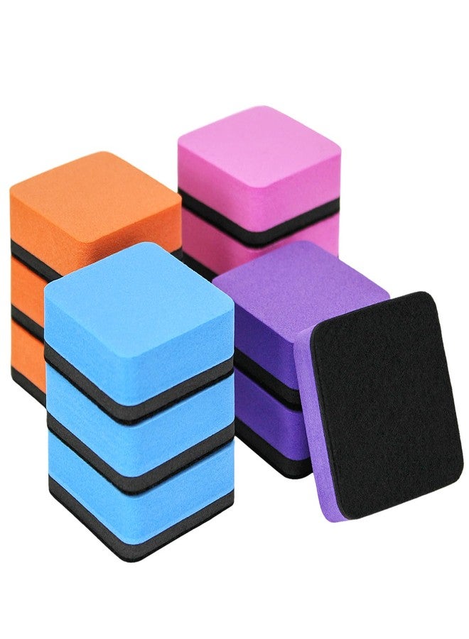 LUOKER Magnetic Whiteboard Eraser,12 Pcs Mini Dry Erase Erasers,Whiteboard Eraser for Classroom, Home, and Office - Image 1
