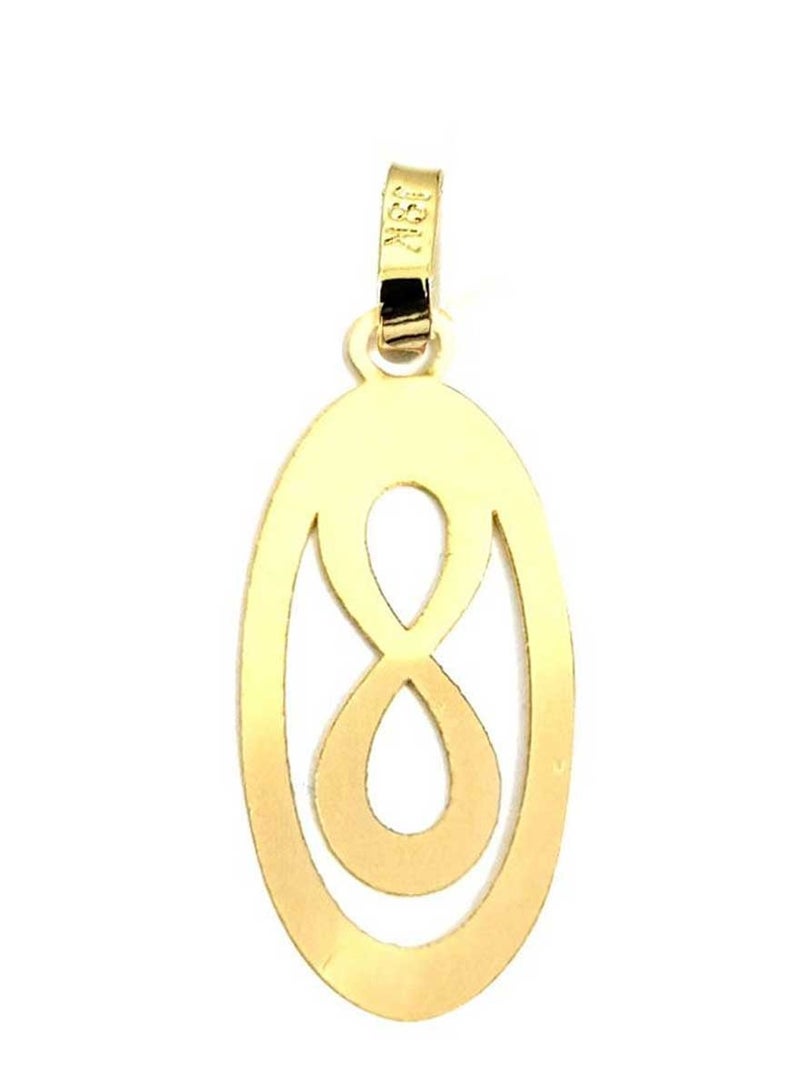 Hamsa.ae 18K Pure Gold Infinity Design Necklace - Image 3