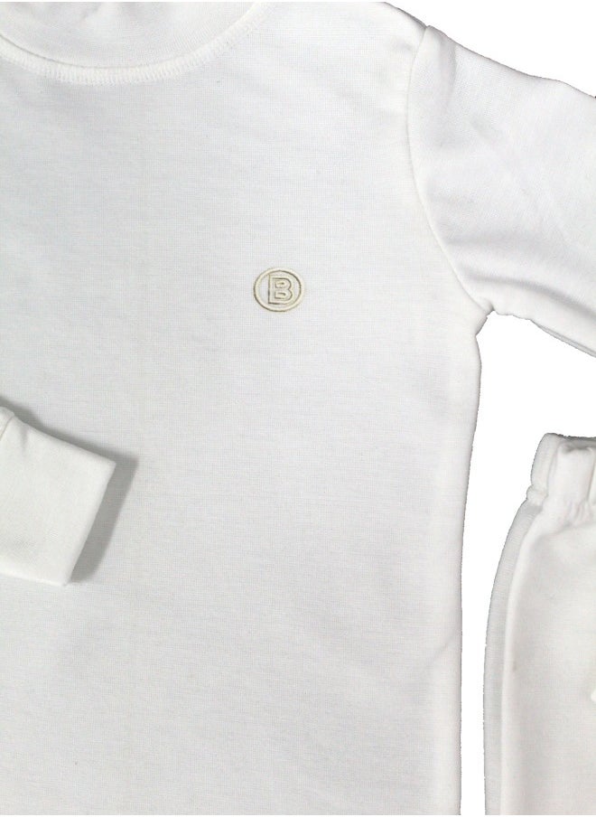 Bashayer OFFWhite winter pajama with Medium collar  - Image 2