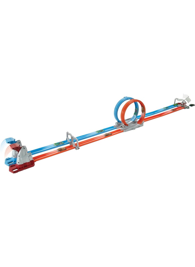 Hot Wheels - Hot Wheels Double Loop Dash Drag Racing Playset - Image 1