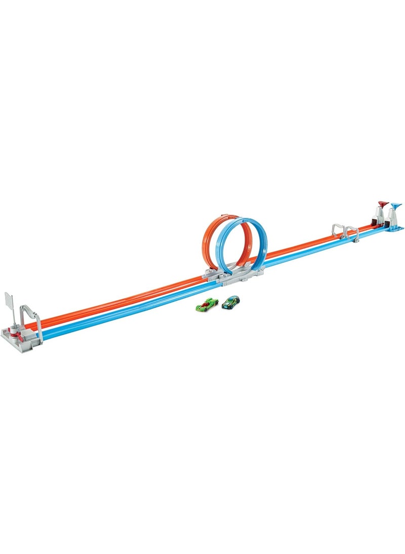 Hot Wheels - Hot Wheels Double Loop Dash Drag Racing Playset - Image 1